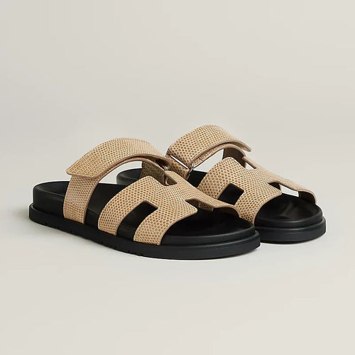 Hermes - Sandales Chypre Beige Argile